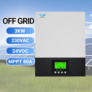 Inversores Solares Híbridos de CA/CC de 3000VA 2400W con Controlador de Carga MPPT, Precio al por Mayor, 220VAC 230VAC 240VAC 24VDC 80A, para Sistemas Fuera de la Red - Product Image 1