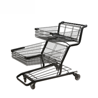 Chariot de supermarché à roulettes chariot de supermarché avec panier en filet prix