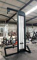 Appareil de musculation 2-en-1 pour tirage vertical et rameur, avec pile de poids, double fonction, pour entraînement du dos, équipement de fitness commercial OEM