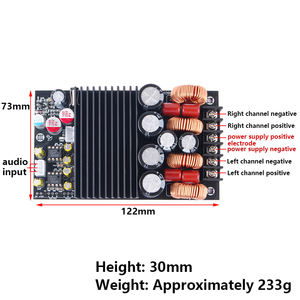 JYWD 600W Hoogvermogen TPA3255 HIFI Digitale Versterkerprint Dubbelkanaals Versterkermodule Zwart - Product Image 4