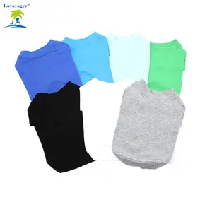 love dog t-shirt pet clothing summer dog clothes blank cotton plain dog t shirt for wholesale