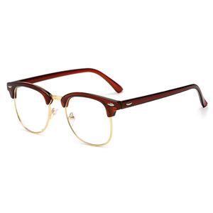 <span class=keywords><strong>Occhiali</strong></span> Semi-Rimless Montatura alla Moda per Uomo <span class=keywords><strong>Occhiali</strong></span> Rotondi Montatura Trasparente Anti <span class=keywords><strong>Luce</strong></span> <span class=keywords><strong>Blu</strong></span> - Product Image 2