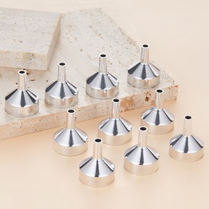 Anodized Aluminum <b>Mini</b> Funnel 18x25mm For Cosmetic Liquid Dispensing <b>Perfume</b> Tool Silver Color - Product Image 4