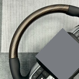 Volante de Fibra de Carbono Real con Botones Negros Estilo GR para Toyota Land Cruiser Lc200 Lc76 Lc79 Lc7O Prado 2003-2021, Actualización a Lc300 - Product Image 5