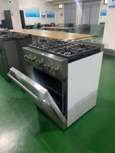 Cuisinière à gaz à double combustible de 30 pouces, 4 brûleurs, four de 4,63 pieds cubes, porte triple vitrage, cuisinière autonome pour la maison, en acier inoxydable - Product Image 4