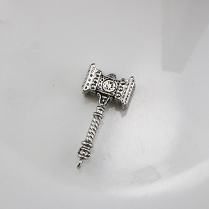 Collana lunga stile hip-hop, catena da uomo, ciondolo a <span class=keywords><strong>martello</strong></span> Hao Tian, accessorio di tendenza, maglione streetwear da donna - Product Image 3