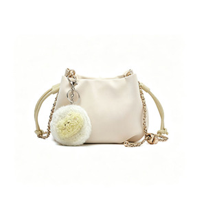 Sac bandoulière en cuir PU style nuage, sac à cordon de serrage au design original, sac fourre-tout décontracté pour femme - Product Image 1
