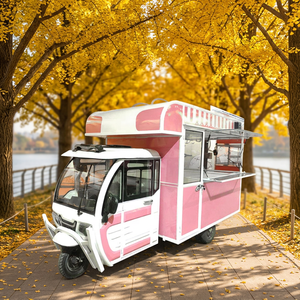 Chariot alimentaire électrique XCEGO de haute qualité à trois roues en acier inoxydable et tricycle de cuisine mobile pour petit-déjeuner rapide certifié CE - Product Image 1