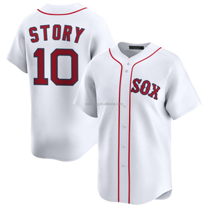 2025 camisetas de béisbol de Boston Home Limited para hombre, ropa personalizada de talla grande, uniformes bordados cosidos, logotipos blancos transpirables - Product Image 5