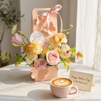 Boîte d'emballage florale 3D en forme de papillon, portable, en matériau recyclé, pliable, pour la remise des diplômes, les anniversaires, les mariages, la Saint-Valentin