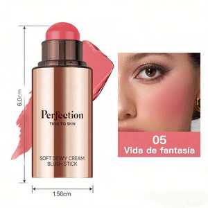 Perfection Soft Dewy Cream Blush Stick 05 Vida De Fantasia Maquillaje Facial Tono de Piel Medio - Product Image 2