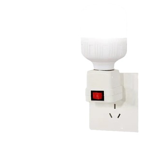 Led Bulb <b>With</b> Socket And <b>Switch</b> Base Night Light Direct <b>Plug</b> In Energy Saving Super Bright For Bedroom Kitchen Bathroom - Product Image 5
