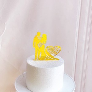 ของตกแต่งเค้กวันวาเลนไทน์ อะคริลิคตกแต่งหน้าเค้ก ของตกแต่งหน้าเค้กงานแต่งงาน - Product Image 5