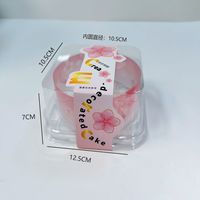 Boîtes à gâteaux miniatures jetables en gros, contenants d'emballage en plastique pour desserts, pour tiramisu, mousse, pâtisserie multicouche