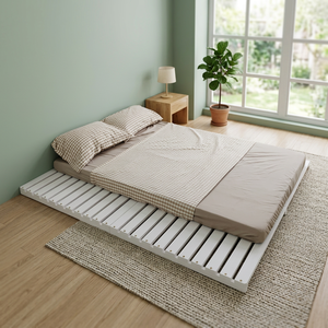 Solid Wood <b>Platform</b> <b>Bed</b> <b>Frame</b> with Storage Extendable Design Multi-Size Options for Modern Bedrooms Home or Hotel Use - Product Image 3