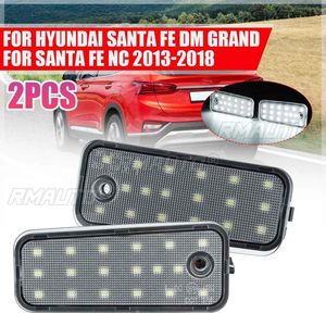 2pcs White <b>LED</b> <b>Number</b> License Plate Light for Hyundai Santa Fe DM Grand Santa Fe NC 2013-2018 - Product Image 1