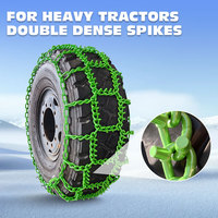 Cadenas para Neumáticos de Tractor de Acero Aleado Galvanizado con Tratamiento Térmico, para Tracción Agrícola en Invierno de Uso Pesado