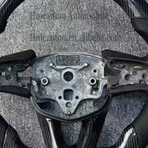 Hot New Product Carbon Fiber Perforated Leather Grip Steering <b>Wheel</b> Fit for Cadillac Ct4 Ct5 Auto Steering <b>Wheel</b> - Product Image 4