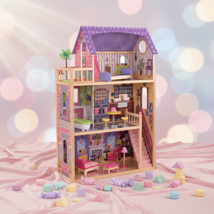 <span class=keywords><strong>Maison</strong></span> <span class=keywords><strong>de</strong></span> poupée en bois Elisyia, accessoires DIY, jouet éducatif, villa, jeu <span class=keywords><strong>de</strong></span> rôle, ensemble <span class=keywords><strong>de</strong></span> meubles pour filles et garçons, mini bébé et enfants - Product Image 3