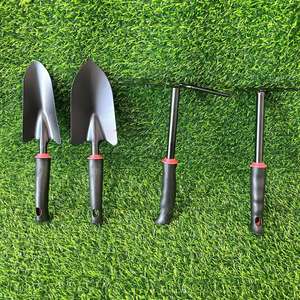 Other Garden Tool Set 4 Pc Metal Rubber Handle Ergonomic For <b>Planting</b> Digging Weeding <b>Soil</b> Turning - Product Image 2