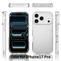 Coque de téléphone transparente anti-jaunissement en TPU Plus One pour iPhone 17 Air, protection cristalline pour iPhone 17 16 15 14 13 12 Pro Max