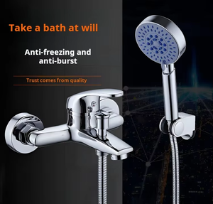 Ensemble <span class=keywords><strong>de</strong></span> robinetterie <span class=keywords><strong>de</strong></span> baignoire et douche murale en laiton poli YaoPeng, pommeau <span class=keywords><strong>de</strong></span> douche pluie 12 pouces, <span class=keywords><strong>1</strong></span> poignée, installation <span class=keywords><strong>2</strong></span> trous, valve en céramique - Product Image 3