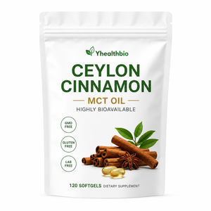 Gélules de Cannelle de Ceylan Véritable Infusées à l'Huile de Coco MCT, Haute Biodisponibilité, Soutien Glycémique, Complément Herbal OEM - Product Image 1