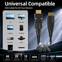 Câble HDMI en fibre optique AOC AOCHDMI à large bande passante pour applications de cinéma maison et de projets commerciaux