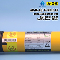 Moteur tubulaire en alliage d'aluminium A-OK 45 mm IP65 étanche, couple élevé, commande intelligente, silencieux, écologique, pour bureau et extérieur