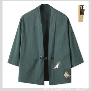 Cardigan pour hommes et femmes, dragon <span class=keywords><strong>chinois</strong></span>, vêtements traditionnels japonais, vêtements asiatiques, grue samouraï, style japonais, <span class=keywords><strong>kimono</strong></span>, manteau haori - Product Image 6