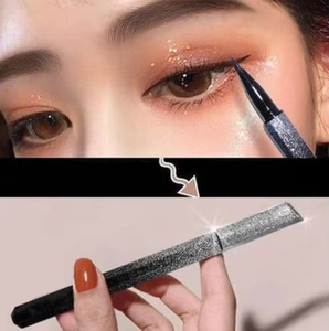 MLM Crystal Glitter Starry Waterproof Eyeliner Long Lasting Matte Liquid Eyeliner Custom Logo With <b>Box</b> Star Shimmer Eye <b>Makeup</b> - Product Image 5