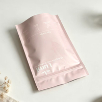Sachet refermable mat personnalisé avec fermeture éclair en aluminium pour 100g de poudre de thé Matcha, emballage alimentaire