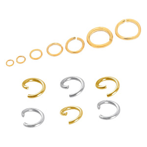 Anneau ouvert plat rond de 3 mm x 25 mm, plaqué métal, pour la fabrication de bracelets, composants d'accessoires de bijoux DIY - Product Image 1