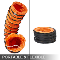 Tuyau de conduit flexible en PVC tuyau de conduit de CVC tuyau de conduit ignifuge ventilateur utilitaire ventilateur corde réglable anneau en D pour un rangement facile