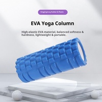 Nuevo Rodillo de Yoga EVA, Rodillo de Masaje Hueco para Ejercicios Musculares y Relajación, Equipo Profesional para Enseñanza de Yoga