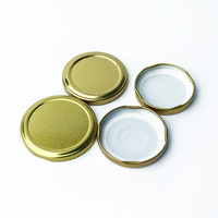 Capuchon en fer blanc de 82 mm, 100 mm, 110 mm pour grands pots en verre, couvercle métallique pour emballage alimentaire