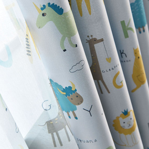 <span class=keywords><strong>Tende</strong></span> Oscuranti con Stampe Cartoon per Camere dei Bambini, Decorazione per Finestre con Design Fantasiosi - Colore Nero - Product Image 3