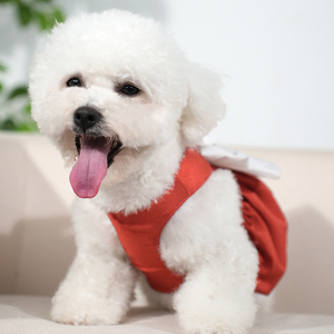 Baju hewan peliharaan mewah, baju hewan peliharaan renda gelembung kupu-kupu dengan bahan Neoprene Premium, <span class=keywords><strong>Harness</strong></span> anjing kecil mewah musim panas - Product Image 4