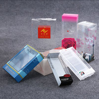 Boîte pliante transparente en PET PVC personnalisée STARSHINE, impression sérigraphique, motif couleur imprimable, logo, emballage transparent