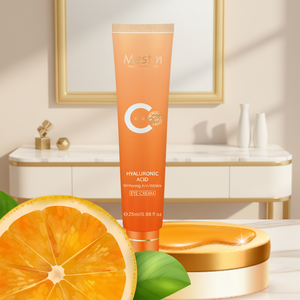 निजी लेबल प्रीमियम विटामिन सी हाइलूरोनिक एसिड एंटी-झुर्रियों पोषण आंख क्रीम चमकदार हाइड्रेशन 25 मिली - Product Image 1