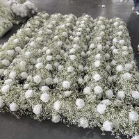 Guirlande de roses blanches très demandée pour centres de table, arche artificielle pour décoration de mariage, rangée florale pour allée