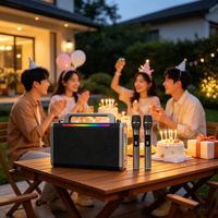 M302 Altavoz Bluetooth con Micrófono, Caja de Sonido con Micrófono, Altavoces Bluetooth Grandes para Fiestas