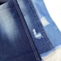 EW0012 Tissu denim rigide non extensible 11oz, mélange coton-polyester, largeur 190CM, matière jean brut, vente chaude, approvisionnement direct usine