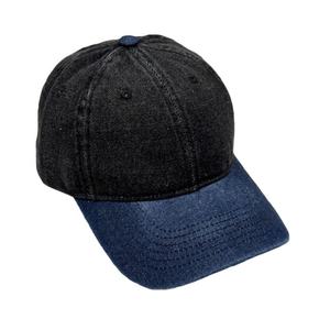 Casquette de baseball vintage délavée de haute qualité Casquette de baseball 6 panneaux avec logo personnalisé en denim - Product Image 3