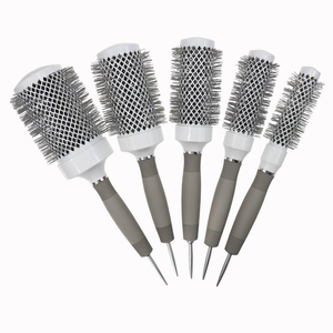 Brosse à cheveux ronde en poils de sanglier, style italien créatif, technologie céramique nano thermique et ionique, brosse à cheveux en nylon, 1200 pièces/taille - Product Image 2