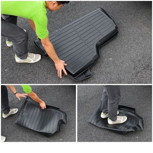 Accessoires de voiture Revêtement de coffre arrière Tapis de sol de coffre Tapis de coffre pour Hyundai Sonata Neuvième génération 2015-2019 - Product Image 4