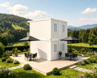 Casas Modulares Modernas en Contenedores, Transpirables, de Rápida Construcción, Ecológicas, Soluciones de Vivienda para Exteriores, Mercados Globales, Ensamblaje Rápido, Prefabricadas
