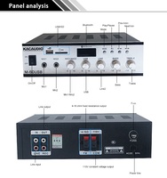 Amplificateur audio professionnel BT 60W Amplificateur de puissance mélangeur de son
