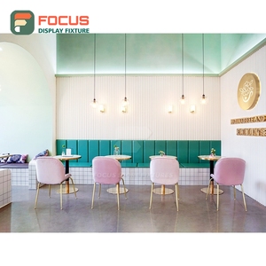 High Capacity Cafe Service <b>Counter</b> Tempered Glass Panel Cup Lid Condiment Zone Front Service <b>Counter</b> - Product Image 4