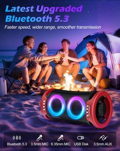 Enceinte portable 260W Beast avec effets lumineux : Enceinte Bluetooth d'extérieur, batterie 15H, charge rapide et TWS pour des soirées épiques - Product Image 4